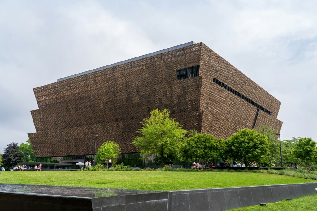 Exterior view of the Smithsonian National Museum of American History in Washington DC